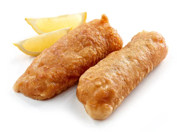 Filetti di merluzzo bianco fritti — Foto Stock