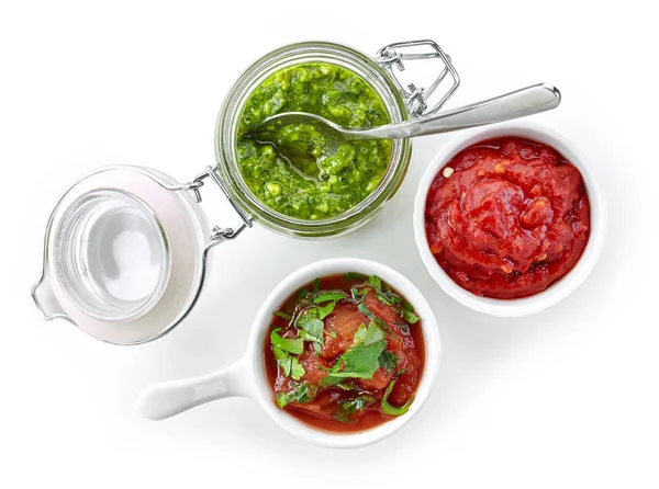 Varias salsas caseras — Foto de Stock