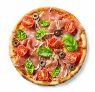 Taze pişmiş pizza.