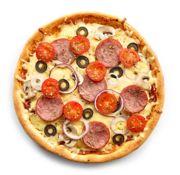 Pizza fraîchement cuite — Photo
