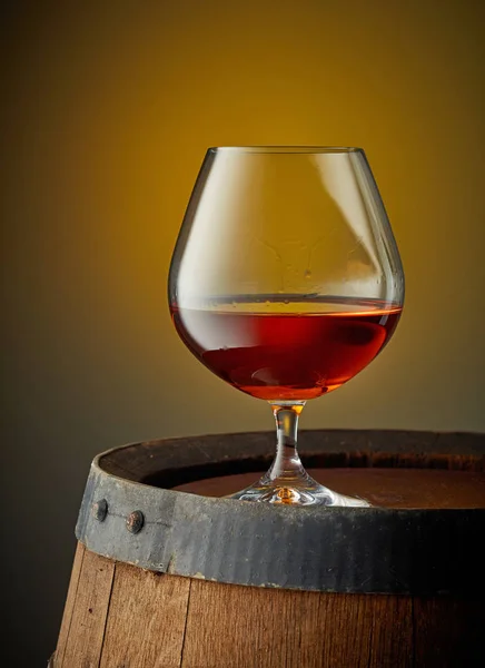 Glas cognac — Stockfoto