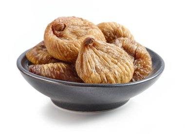 Bir kase kurutulmuş incir.