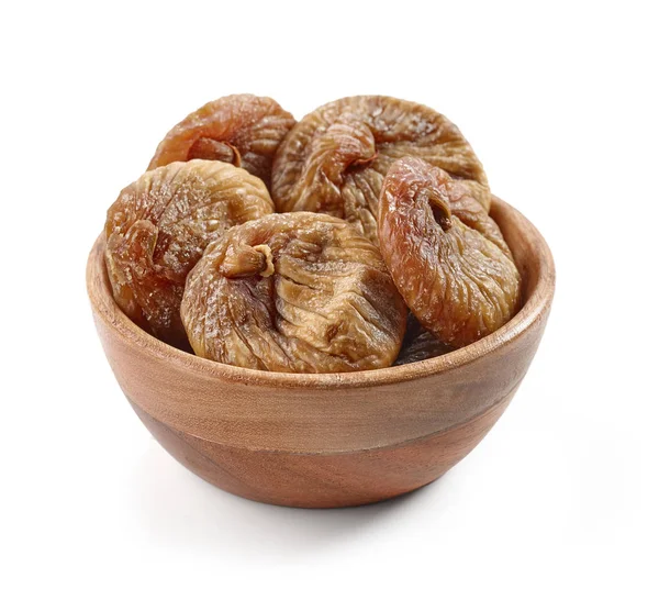 Bowl of dried figs — Stock Photo, Image