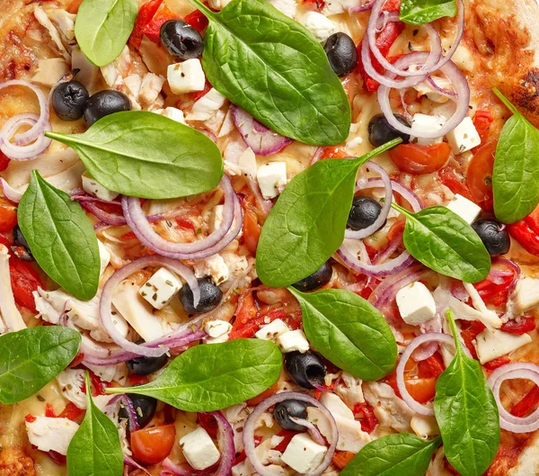 Sfondo pizza appena sfornato — Foto Stock