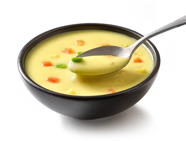 Μπολ σούπα κρέμα λαχανικών — Φωτογραφία Αρχείου
