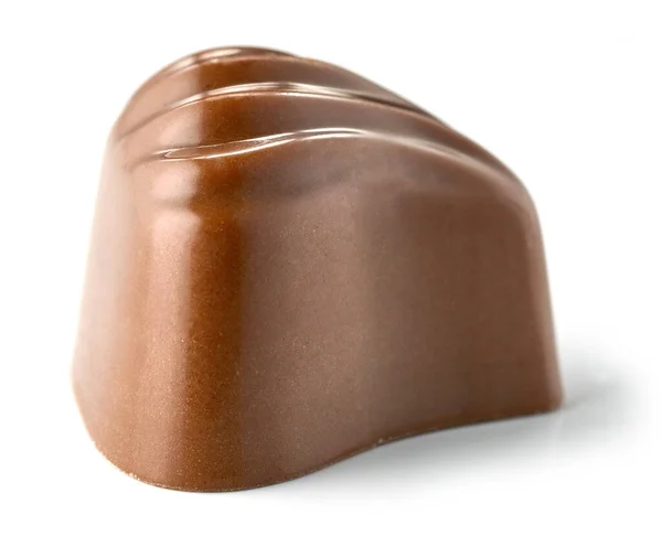 Praliné Chocolate Aislado Sobre Fondo Blanco Enfoque Selectivo — Foto de Stock