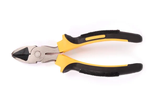 New pliers on a white background (Clipping path) — Stock Photo, Image