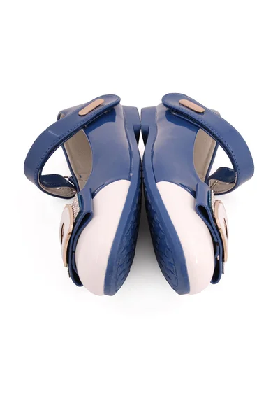 파란색 여자 신발 — 스톡 사진