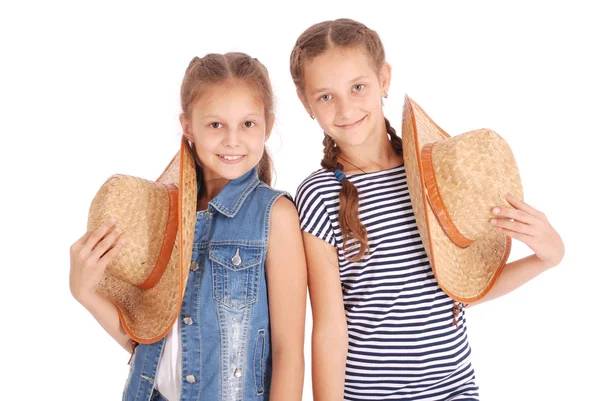 Twee mooie twaalf-jarige meisjes — Stockfoto