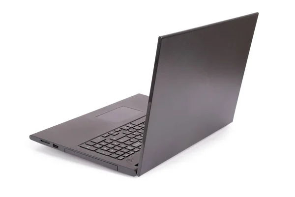 Zwarte laptop uitknippad — Stockfoto