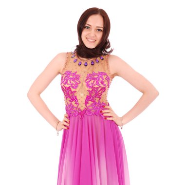 Gece elbiseli genç kız