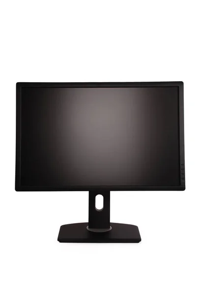 Schwarzer PC-Monitor (Clipping-Pfad) — Stockfoto