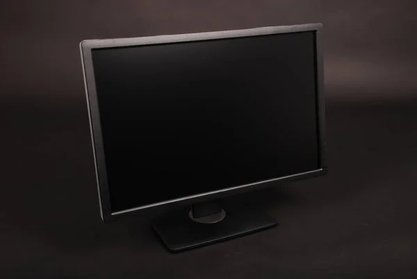 Monitor de PC negro (ruta de recorte ) — Foto de Stock