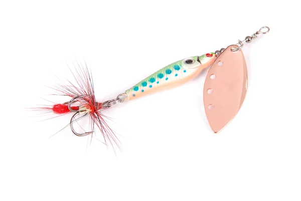 Fishing lure isolated on white — Stock Photo, Image