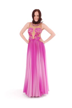 Gece elbiseli genç kız