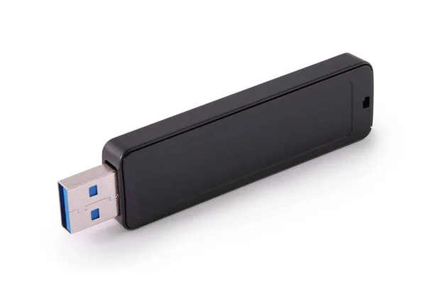 Pamięć USB (ścieżki przycinającej) — Zdjęcie stockowe