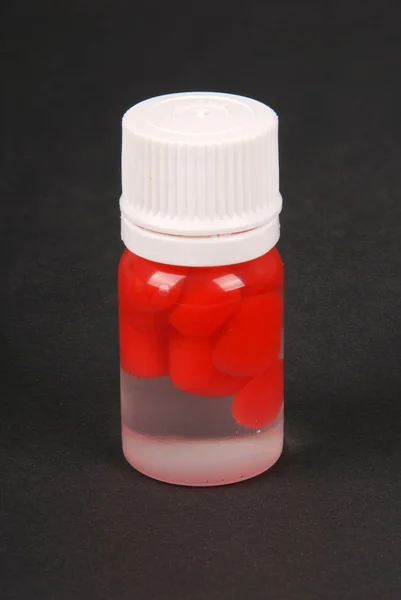 Close up de milho vermelho sintético para a pesca — Fotografia de Stock