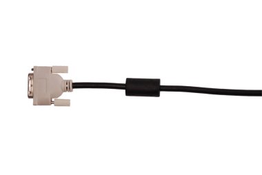 Siyah ve beyaz DVI kablosu