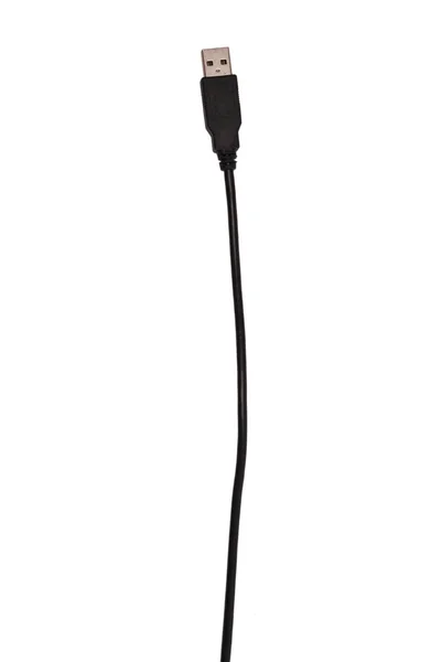 Black USB-cable plug — Stock Photo, Image