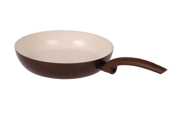 棕色陶瓷煎锅的照片 — 图库照片