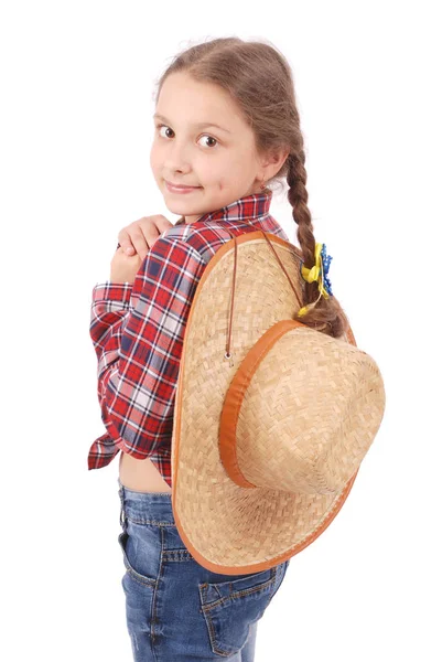 Retrato sonriente niña — Foto de Stock