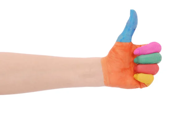 어린이의 손 그린 수채화 — 스톡 사진