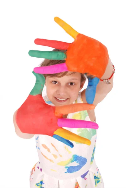 Adorable smiling little girl — Stock Photo, Image