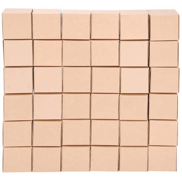 Kartonnen dozen. Piramide van dozen — Stockfoto