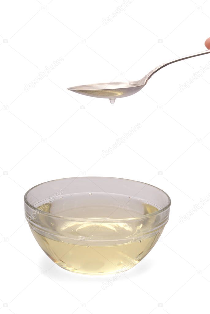 Sunflower oil into the bowl