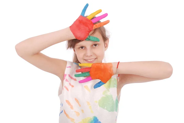 Adorable smiling little girl — Stock Photo, Image