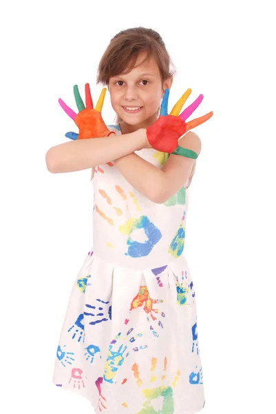 Adorable smiling little girl — Stock Photo, Image