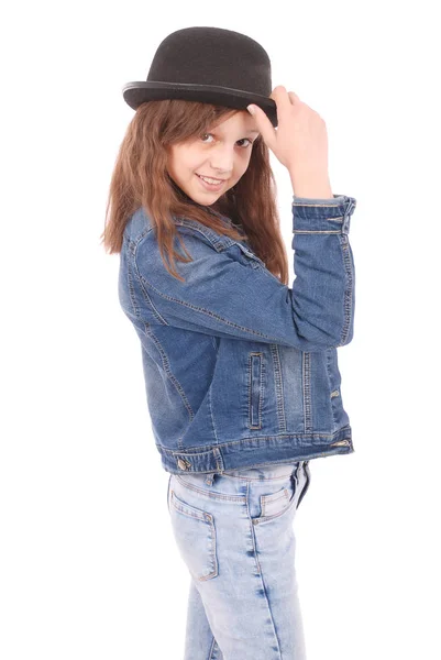 Retrato sorridente menina — Fotografia de Stock