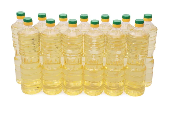 Bottle of sunflower oil — Stock Photo, Image