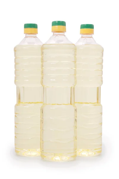 Пляшка соняшникової олії — стокове фото
