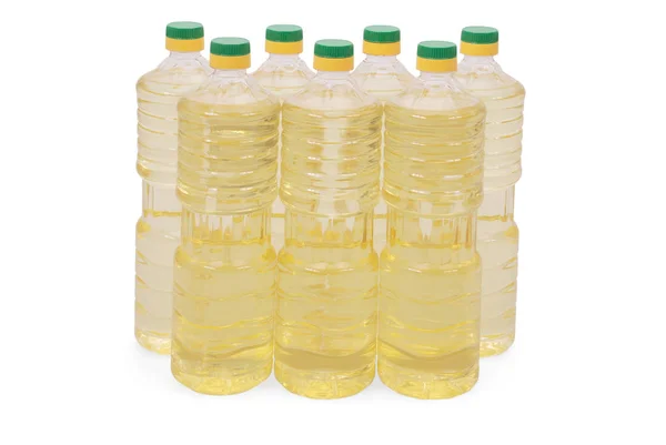 Flasche Sonnenblumenöl — Stockfoto