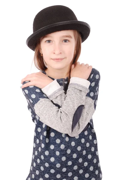 Porträt lächelndes kleines Mädchen — Stockfoto