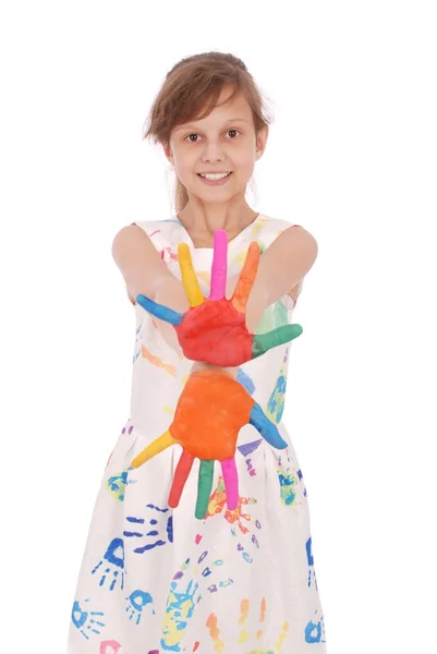 Adorable smiling little girl — Stock Photo, Image