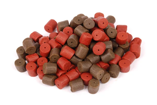 Pre-drilled halibut pellets — Stock Photo, Image