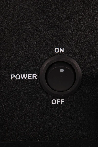 Black power switch — Stock Photo, Image