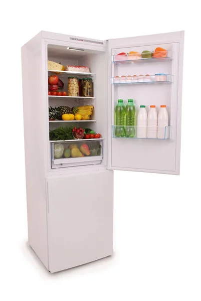 냉장고 가득 음식 — 스톡 사진
