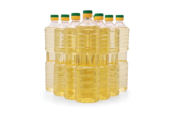 Bottle of sunflower oil — Stock Photo, Image