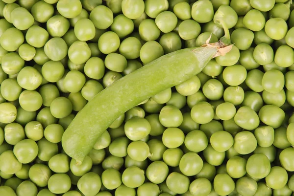 緑のエンドウ豆の背景色野菜 — ストック写真