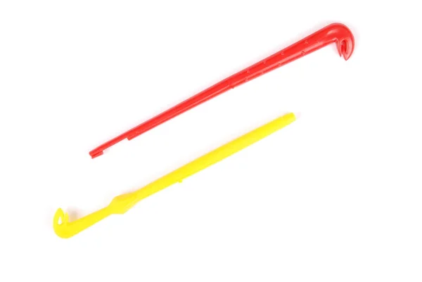 One red and yellow loop tier — Stock Photo, Image