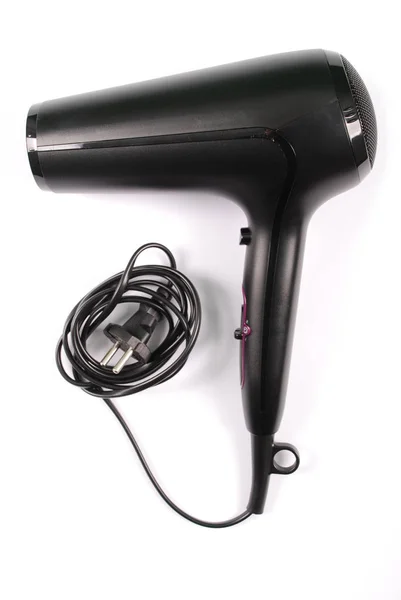 Black hairdryer — Stock Photo, Image