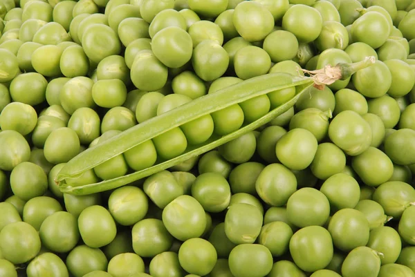 Pois verts texture de fond légume — Photo