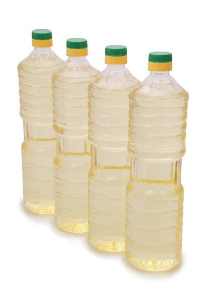Butelka oleju słonecznikowego — Zdjęcie stockowe