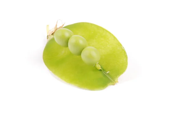 Капсулы зелёного гороха — стоковое фото