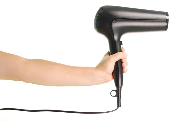 El tutma saç kurutma makinesi — Stok fotoğraf