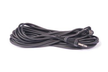 Siyah Flash sync tel kablo