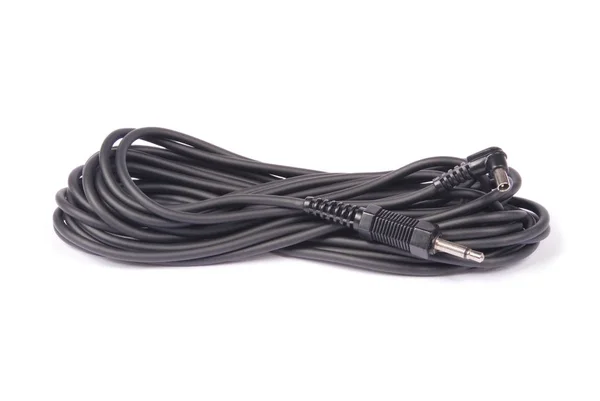 Cable de sincronización Flash negro — Foto de Stock